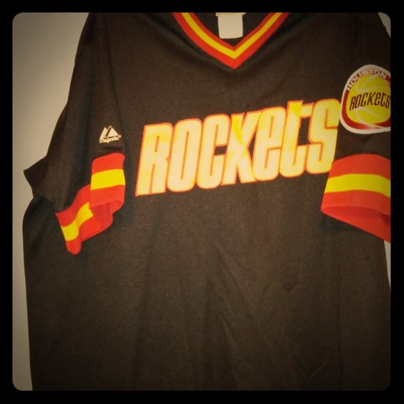 red and yellow rockets jersey